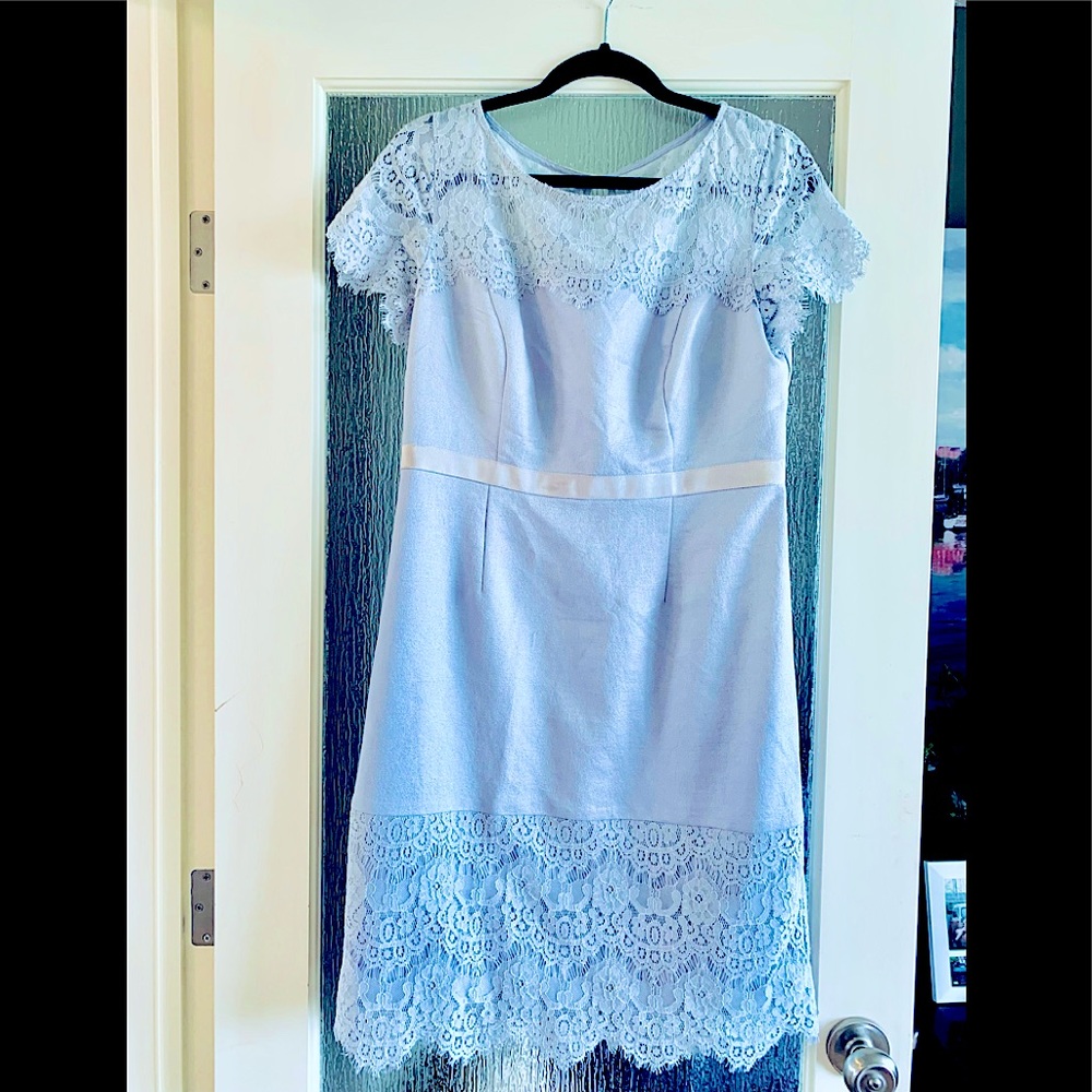Silver Gray Lace Dress
